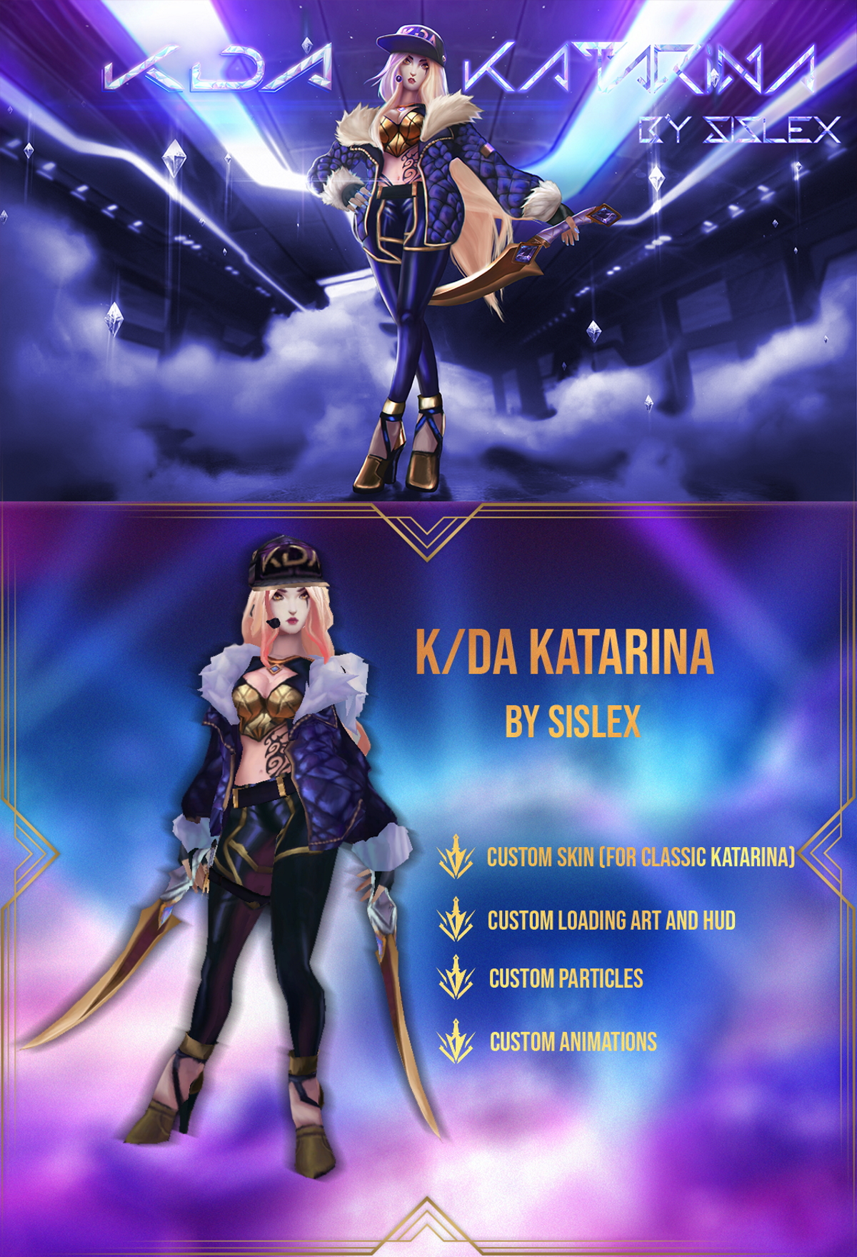ArtStation - Battlebunny Katarina [League of Legends Custom Skin]